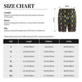 thumbnail image 3 of Balery Mardi Gras Shiny Green Purple Men's Cotton Knit Pajama Shorts Waistband & Pockets,Short Pajama Pants-Medium, 3 of 8