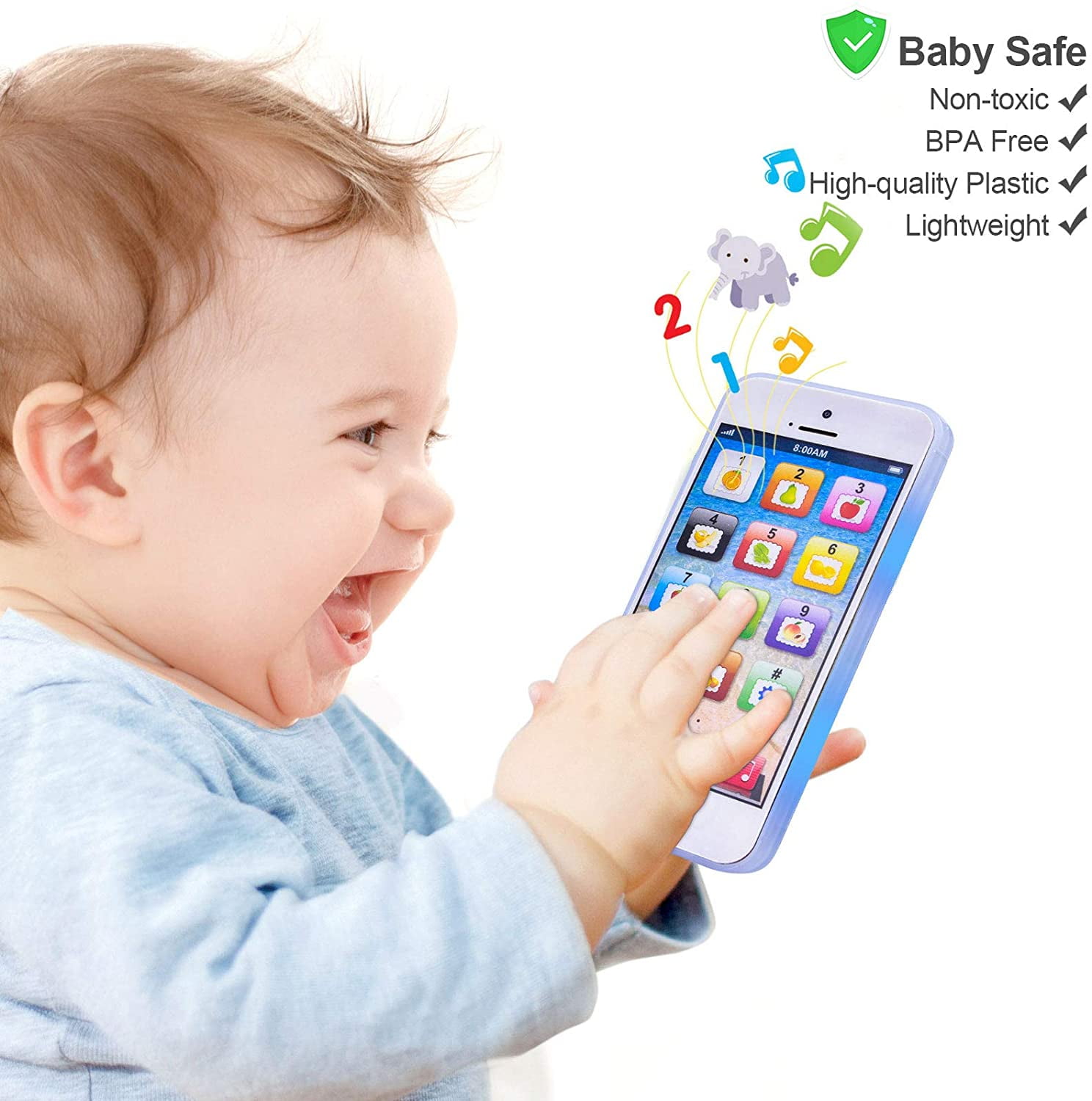 Children Learning Education Mobile Toy Play Cell Phone,Learning Education Gift for Baby