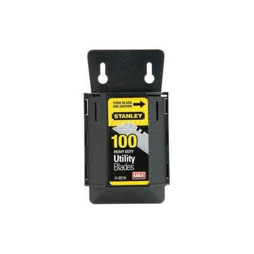 Stanley 11-921A Heavy Duty Utility Blades W/ Dispenser (100 Pack)