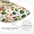 thumbnail image 2 of Plush Throw Pillow Covers, lemon fruits vegetables Pillow Cases with Invisible Zipper, Breathable Microfiber Pillow Cases Standard Size for Sleeping Bedroom Sofa Living Room 16x24, 2 of 5