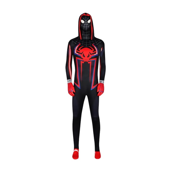 Cosplay Costume Heroic Superhero Jumpsuit for Halloween Party Carnival Stage Performance Role Play Outfit, Red Blue