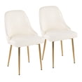 thumbnail image 5 of Silver Orchid  Naldi Faux Leather Dining Chair - Set of 2 Grey Faux Leather/Chrome, 5 of 5