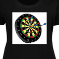 thumbnail image 4 of Inktastic Dart Board Women's Plus Size T-Shirt, 4 of 5