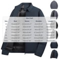 thumbnail image 3 of LYSMORA 2026 Men's Lapel Collar Padded Insulated Winter Jacket, Zip Side Pockets Straight Cuff Loose Fit Windproof Business Warm Outerwear, 3 of 8