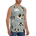 thumbnail image 2 of Honeii Funny Beagle Active Dog Print Men's Sleeveless Muscle Shirts, Breathable & Quick-Dry Gym Shirt, Athletic Tank Top for Running, Fitness, and Outdoor Activities-Medium, 2 of 7