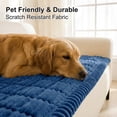 thumbnail image 3 of decorUhome Couch Covers for Couch Sofa, Non Slip Fuzzy Couch Covers for Pets, Washable Slipcover for Dogs(Navy Blue, 27.6" x 27.6"), 3 of 10
