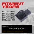 thumbnail image 3 of Master Tailgaters Replacement for Lincoln MKX (2016-2020) Rear View Backup Camera OE Part # F2GZ-19G490-C, 3 of 7
