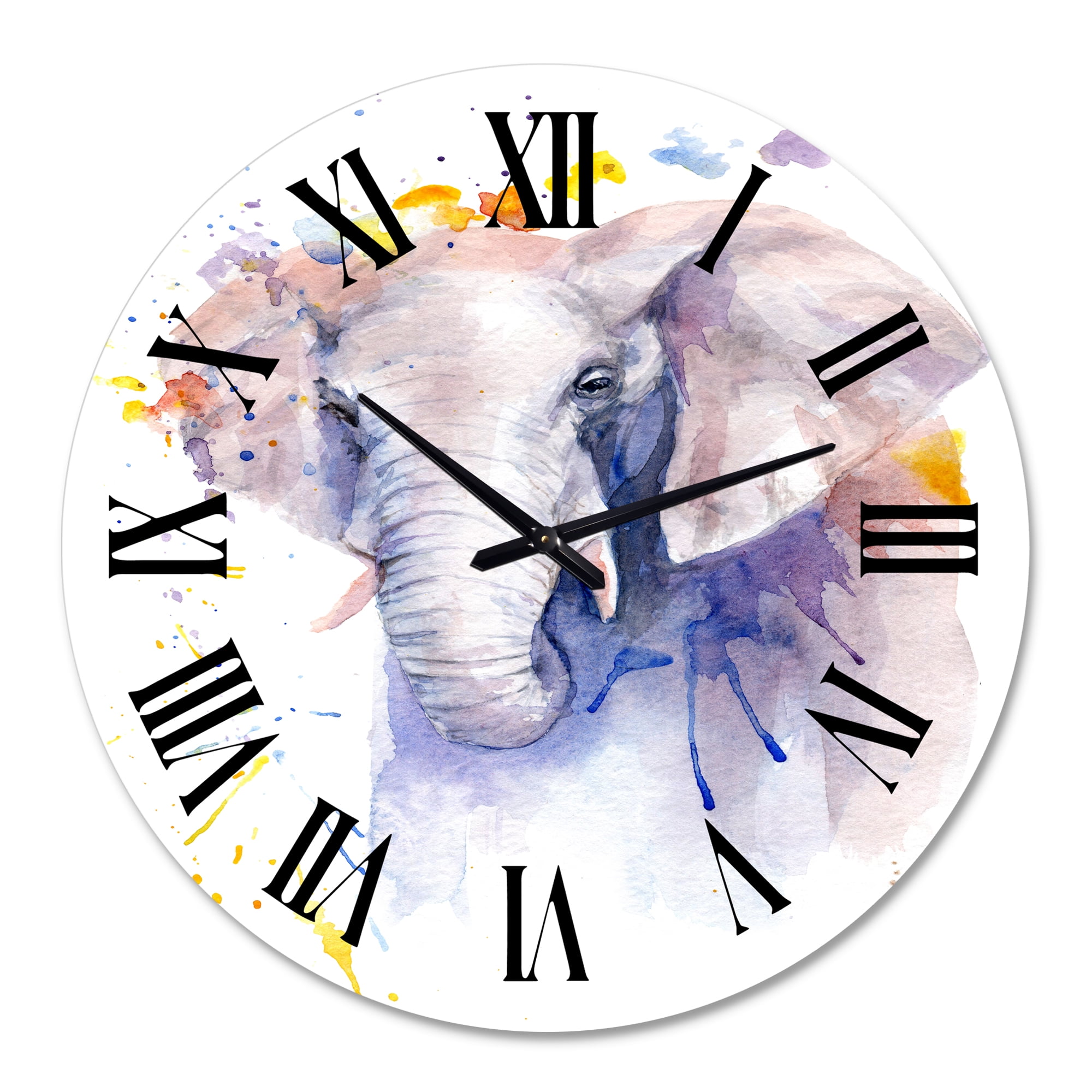 Designart 1 in Quartz Farmhouse Wall Clock
