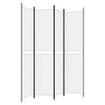 thumbnail image 3 of vidaXL 4-Panel Room Divider White 200x220 cm Fabric, 3 of 5