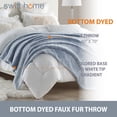 thumbnail image 3 of Swift Home Oversized 60" x 70" Extra-Fluffy High Pile Cotton Candy Soft Faux Fur Throw Blanket, 3 of 6
