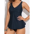 thumbnail image 5 of Sociala Womens Tankini Swimsuits Tops Tummy Control Padded Swim Top Flowy Bathing Suits Tops, 5 of 5