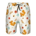 thumbnail image 4 of Naloa Squirrel Maple Leaves And Nuts Men's Beach Shorts, Surfing shorts, Swim trunks, Quick Dry Swim Trunks for Surfing Beach Fun - X-Large, 4 of 9