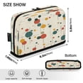 thumbnail image 3 of Standing Pencil Case with Base Large Capacity Stationery Pouch Pen Bag with Zipper for Women Men Colorful Dots and Lines, 3 of 7