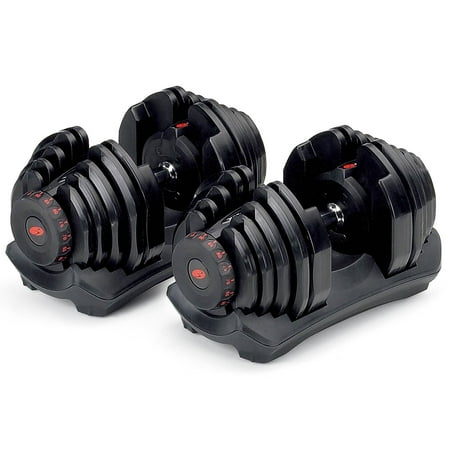 Bowflex SelectTech 1090 Workout Exercise Dumbbells w/ Adjustable Weight (2 Pack)