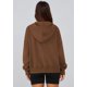 thumbnail image 5 of Sudadera con Capucha Marrón para Mujer PRETTYGARDEN con Cierre - Talla Grande, 5 of 6