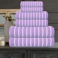 thumbnail image 2 of CASA COPENHAGEN Ecstatic 6 Pieces Towel Set- Purple Rose, 600 GSM 2 Bath Towel 2 Hand Towel 2 Washcloth, Designed in Denmark Made of Soft Egyptian Cotton for Bathroom, Kitchen & Shower., 2 of 5