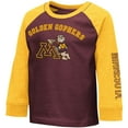 thumbnail image 2 of Toddler Colosseum Heathered Maroon Minnesota Golden Gophers Long Sleeve Raglan T-Shirt, 2 of 3
