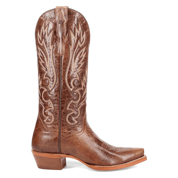 Dan Post Boots Womens Katy Embroidered Snip Toe Pull On Cowboy Mid Calf Bo