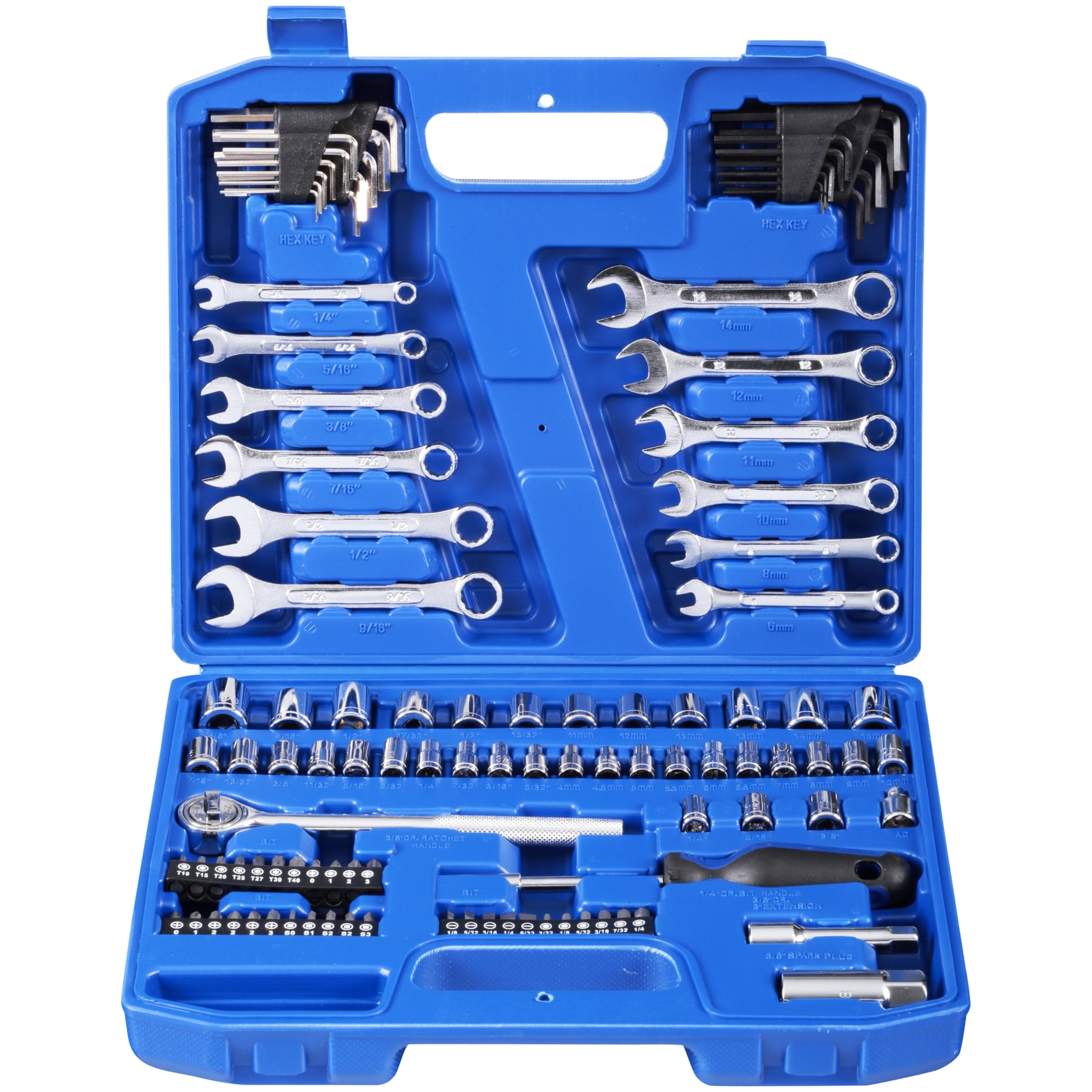 Hyper Tough 113 Piece 1 4-Inch and 3 8-Inch Mechanics Tool Set by Wal-Mart Stores, Inc.