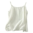 thumbnail image 5 of Cqxid525 Women's Tanks Camisole Cotton Linen Camisole Tops for Women Spaghetti Strap Loose Fit Tank Top Summer 2025 Casual Sleeveless Shirts, 5 of 5