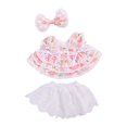 thumbnail image 3 of Chaleco de peluche, vestido, disfraz educativo DIY, falda corta para muñecas de 20 cm Rosa, 3 of 9