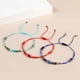 thumbnail image 4 of Nvzi Pulseras de cuentas de piedra hechas a mano para mujer, lindas cuentas de piedra de semilla, pulsera de cuerda ajustable, regalos de joyería de playa de verano, rosa, 4 of 5