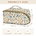 thumbnail image 4 of FORMRS Makeup Bag Travel Cosmetic Organizer for Women Fold Flat Zipper Pouch with Handle, Cute Animals, 4 of 8