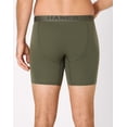 thumbnail image 2 of Hanes Ultimate Men's Boxer Briefs Pack - 3-Pack - Cotton-Stretch Underwear - Moisture-Wicking Blue/Green L, 2 of 8