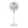 thumbnail image 1 of HomePoint 16-Inch 3 Speed Tilt Head Oscillating Pedestal Stand Fan, White, 1 of 6