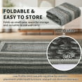 thumbnail image 5 of Garvee 10'x13' Modern Braided Printed Area Rug Washable Accent Carpet, Non-Slip Bordered Indoor Rugs Foldable Low Pile Floor Cover for Living Room Bedroom Home Office, Black Coffee, 5 of 8