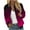 Hot Pink, variant on Lindreshi Fall Jackets for Women Quilted Women's Casual Temperament Fashion Stand Collar with Pocket Zipper Jacket Printed Long Sleeve Casual Coat