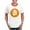Red/White, variant on - Bitcoin Logo T Shirt - 100% Cotton Ringed T-Shirt