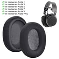 thumbnail image 5 of Yucurem Ear Pads Cushion Cover Replacement for Steelseries Arctis 1/3/5/7/9/PRO (Black), 5 of 10
