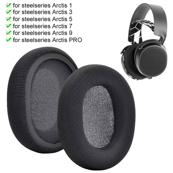 husxh Earpads Replacement Memory Sponge Ear Pads Cushions Ear Cushion Protective Cover for SteelSeries Arctis 1 3 5 7 9 PRO Headset