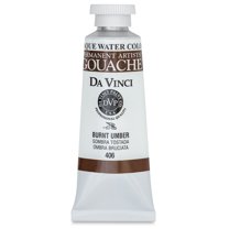 Da Vinci Paints Professional Gouache, 37ml Tube, Burnt Umber