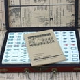 thumbnail image 2 of Chinese Numbered Mahjong Set 144 Tiles Mah-Jong Set Portable Chinese, 2 of 8