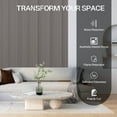 thumbnail image 5 of 2 Pcs Acoustic Slat Wood Wall Panel, 46.45" x 23.81" Wood Slat Soundproof Wall Panel Interior Acoustic Decorative Wood Panels, Wall Decoration Interior Wall Decor for Noise Reduction, Ash Wood, 5 of 7