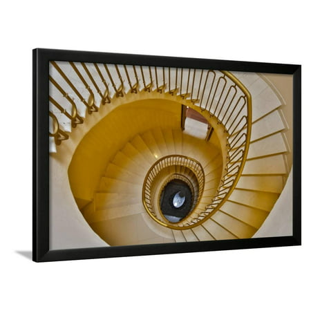 Italy, Radda in Chianti, Tuscany, Spiral Staircase, Villa Campomaggio Framed Print Wall Art By Hollice (Best Villas In Tuscany)
