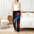 thumbnail image 4 of Balery Colorful Betta Fish Pantalones de pijama para mujer, pijamas ultraligeros, pantalones de estar por casa-Small, 4 of 6
