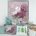 thumbnail image 3 of Designart 'Ancient Pink and Purple Flowers II' Traditional Framed Art Print, 3 of 4