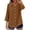 Camel #7, variant on Button Down Shirts for Women 3/4 Sleeve Business Lightweight Camisoles 2026 Basic Loose Fit V Neck Tops Basic Trendy Going Out Blouses Camel XL