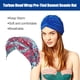 thumbnail image 5 of Turbantes Qarigey Pack de 3 diseño europeo multicolor gorro para el pelo, 5 of 6