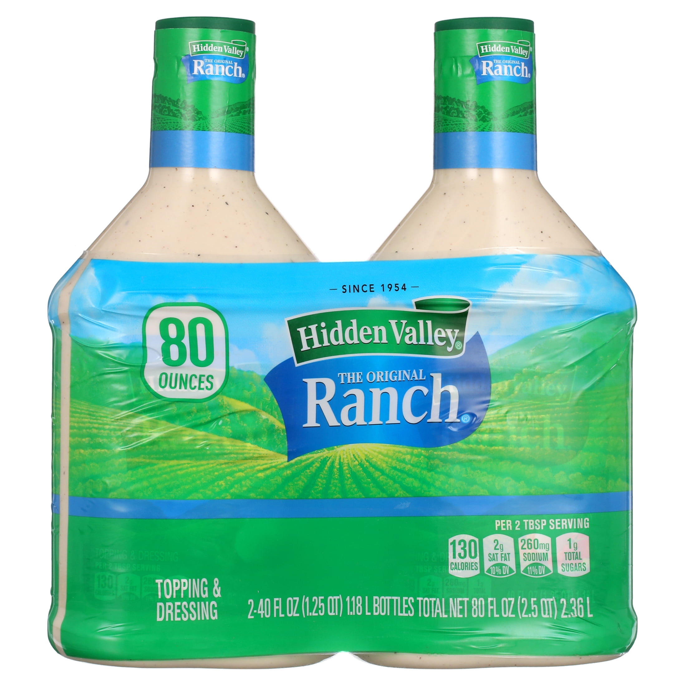 Hidden Valley� Original Ranch� Homestyle Salad Dressing & Topping, Gluten Free - 40 Ounce Bottles - 2 Pack (Package May Vary)