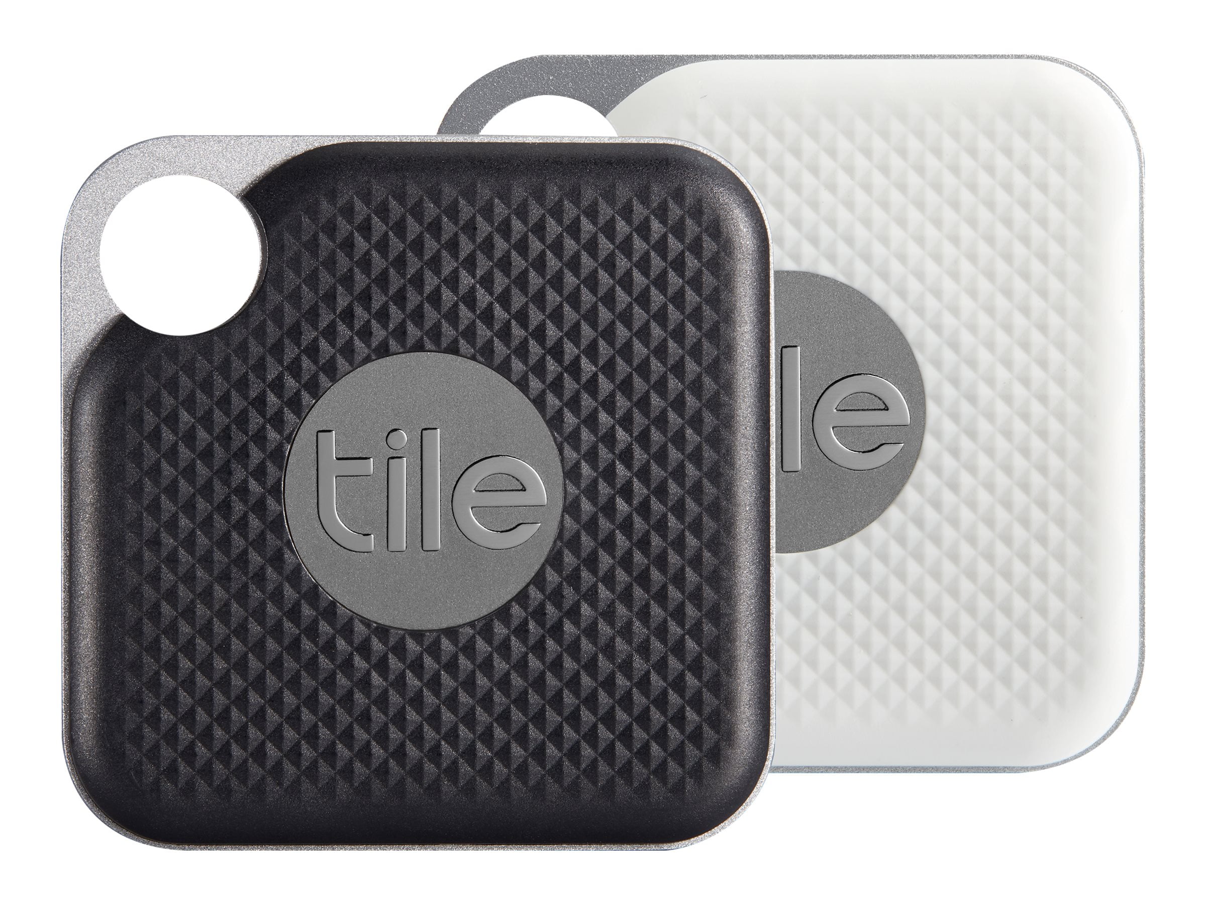 Tile Pro Wireless security tag for cellular phone black, white