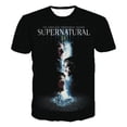 thumbnail image 5 of Camiseta de manga corta con estampado 3D sobrenatural, camisetas casuales de moda de drama televisivo de terror, camisetas de gran tamaño para hombres y mujeres, 5 of 5