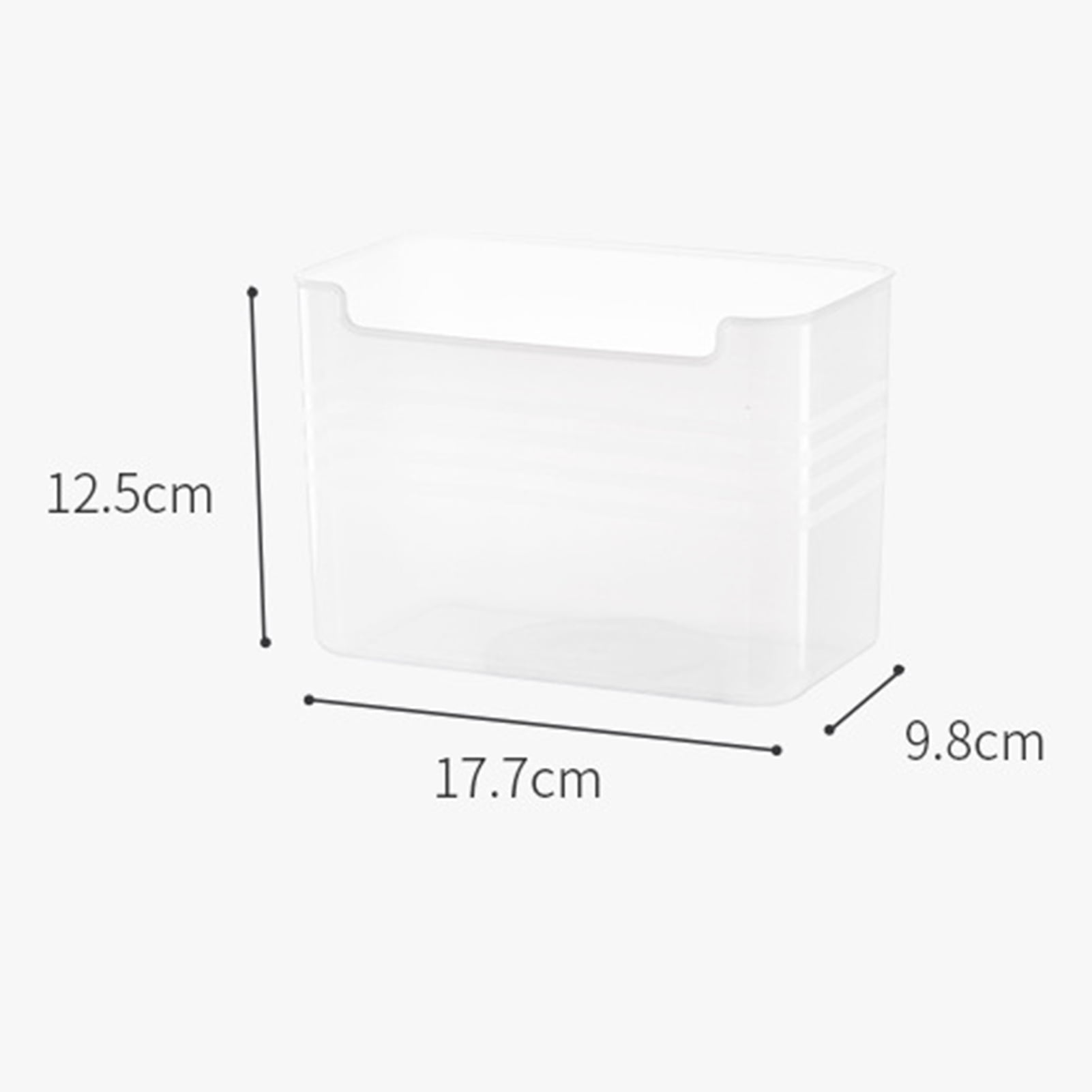 Yixx 1Pcs Fridge Organizer Large Capacity Transparent PP Material