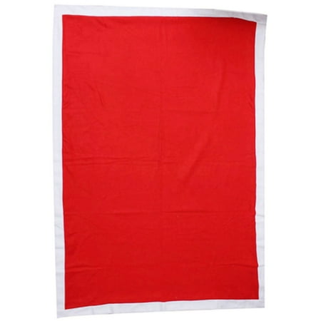 

Decorative Tablecloth Pure Color Red Long White Border Christmas Table Cover Supplies Cloth