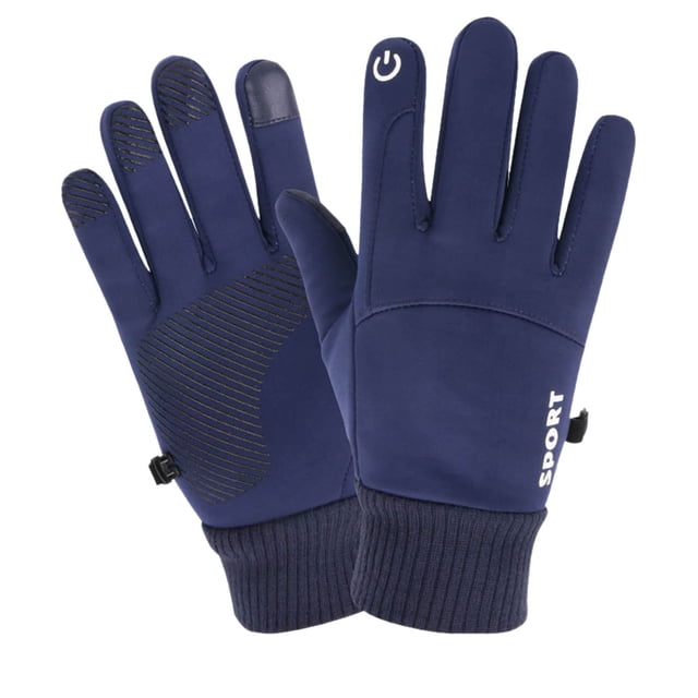 Fiudx Guantes de Invierno Cálidos, Diseño de Alta Costura, Tejido Compuesto Resistente Al Viento, Palma de Piel Sintética Antideslizante, Dedos Sensibles Al Tacto, Esquí, Ciclismo, Senderismo, Deport