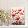 thumbnail image 2 of Qisvanset 12x16 Inch Pink Floral Canvas Wall Art, Cottagecore Whimsical Art Apartment Nursery Decor, 2 of 8