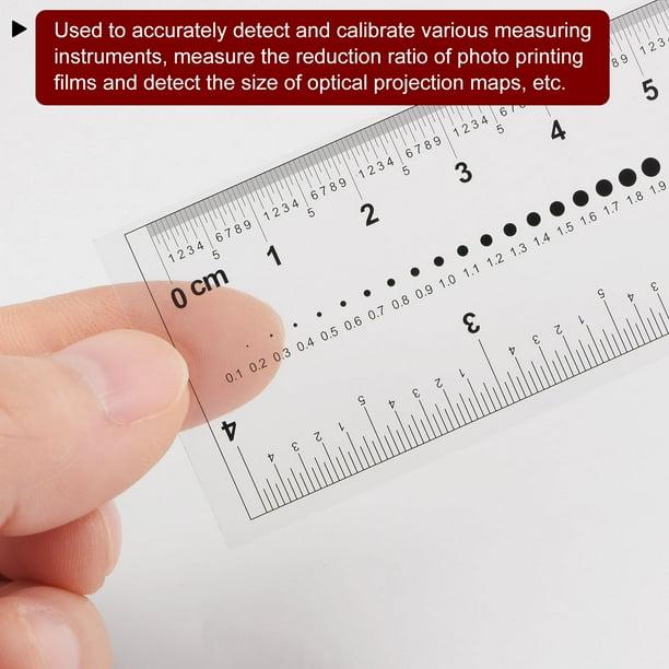 Unique Bargains Flexible Ruler 4 Inch 0.1mm Scale PET Plastic Film Straight Ruler 2 Pieces Walmart